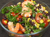 Black Bean and Shrimp Salad