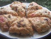 Chocolate Strawberry Scones